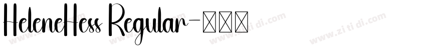 HeleneHess Regular字体转换